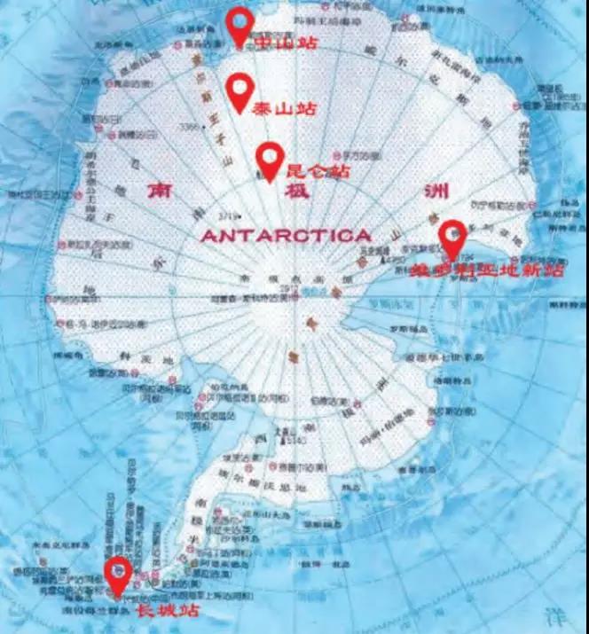 图1 中国南极科考站分布