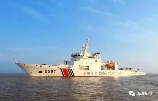 中国海警舰艇编队在我钓鱼岛领海巡航